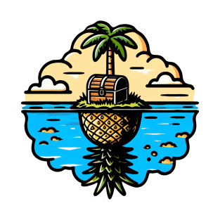 Upside Down Pineapple Island T-Shirt