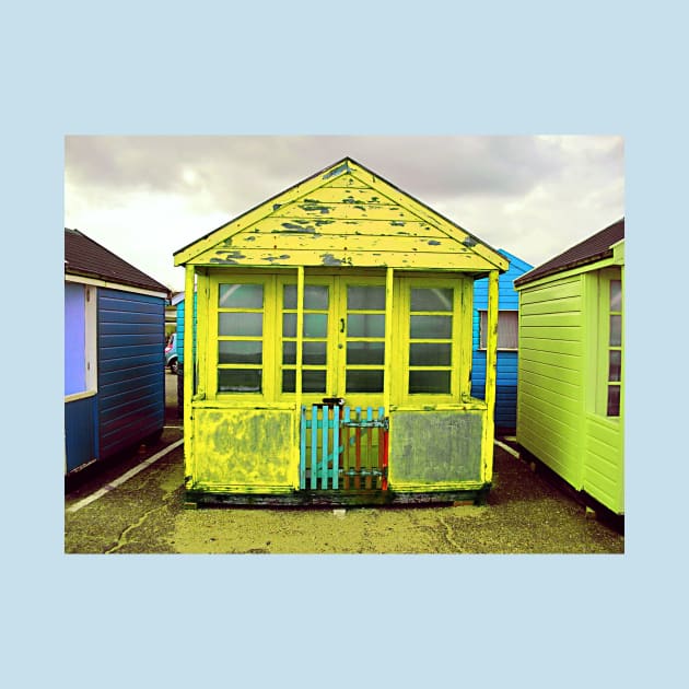 beach hut by kathyarchbold