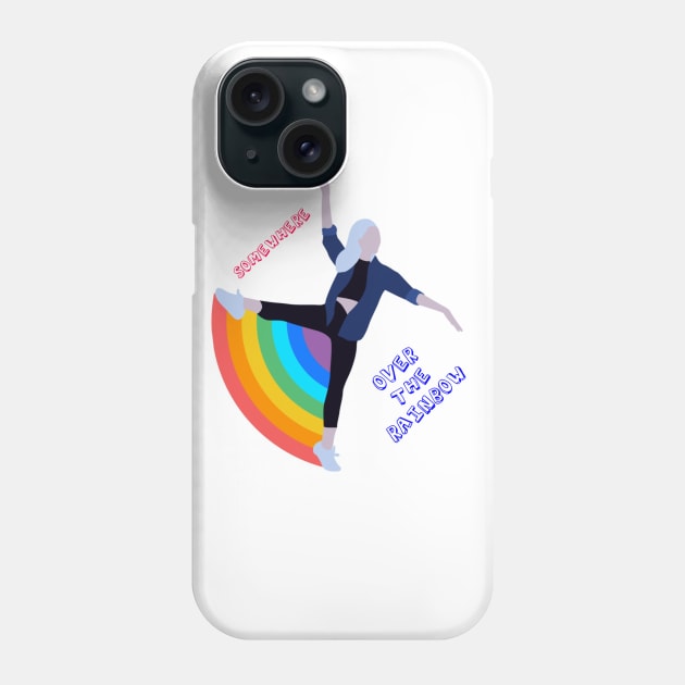 LGBT Pride Ally Gift "Somewhere over the rainbow" Phone Case by CVitsz