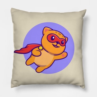 Super Hero Cat Flying Pillow