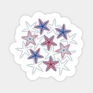 Sea stars pattern Magnet