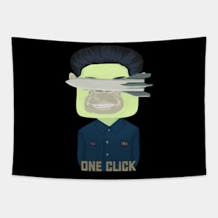 One Click Kim Jong Un Tapestry