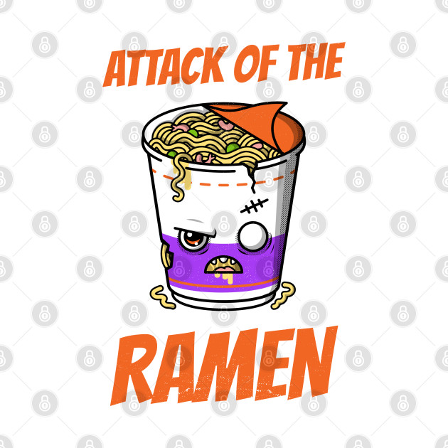 Disover Attack of the Ramen spooky halloween design for chinese food lovers - Halloween - T-Shirt