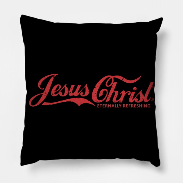 Jesus Christ Eternally Refreshing Pillow by workshop71