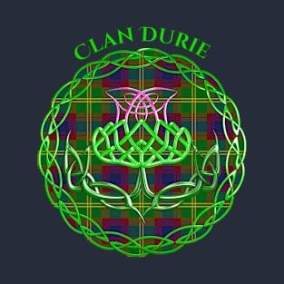 Durie Scottish Tartan Celtic Thistle T-Shirt