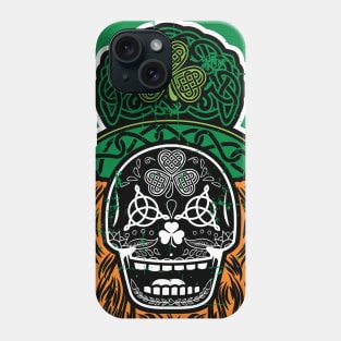 Celtic Sugar Skull (black) Phone Case