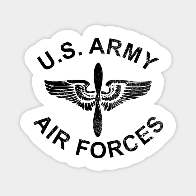 US Army Air Forces (distressed) Magnet by Tailgunnerstudios