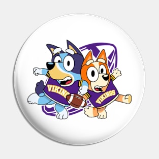 Bluey vikings football Pin