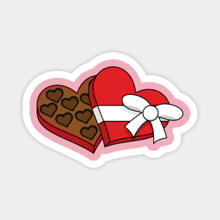 Valentine's Day Heart Chocolate Box Magnet