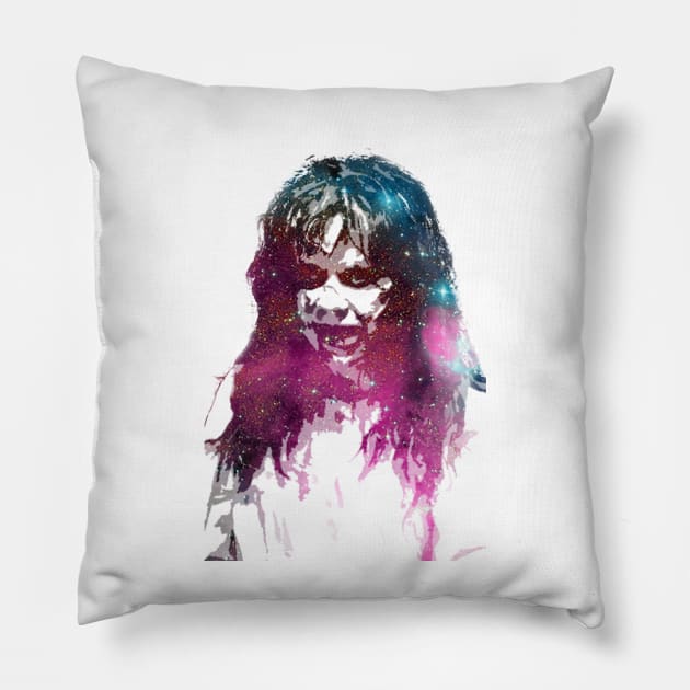 The Exorcist | Regan MacNeil | Linda Blair | Galaxy Horror Pillow by SlightlyLargerGlasses