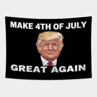 Make 4th Of July Great Again Big And Tall Trump Art Tapestry