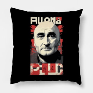 phil collins // vektor art design v4 Pillow