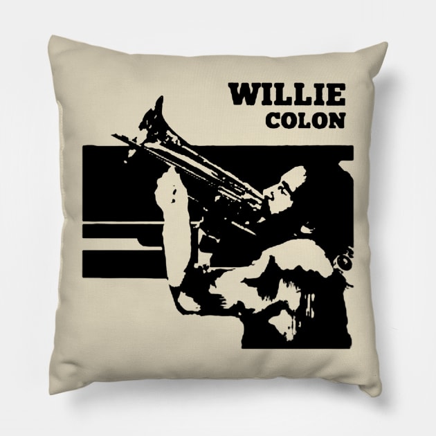 Willie Colon Pillow by PL Oudin