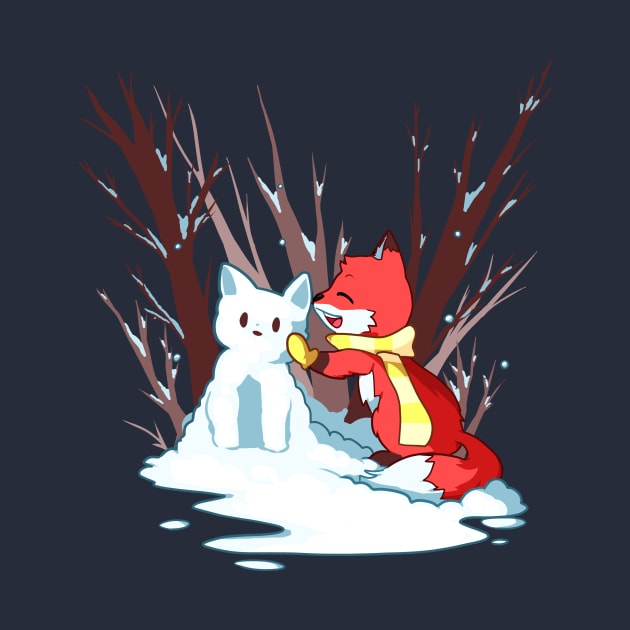 Snow Fox by Binoftrash