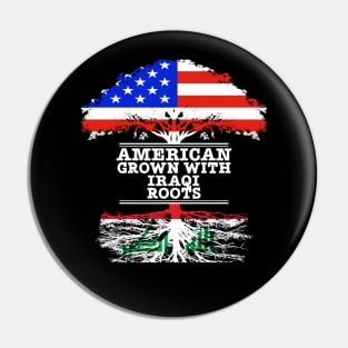 American Grown With Iraqi Roots - Gift for Iraqi With Roots From Iraq Pin