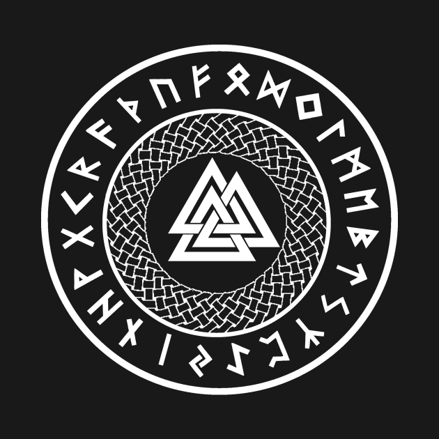 Valknut, The Symbol Of Odin by StilleSkyggerArt