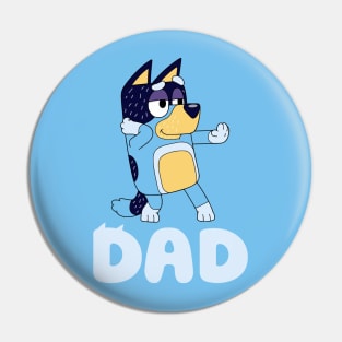 DANCING BLUEY DAD Pin