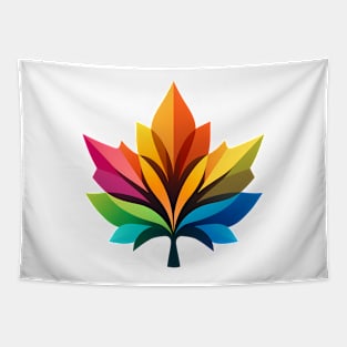 Funky Maple Leaf Tapestry