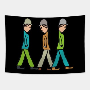 Lowry Stick Figures Tapestry