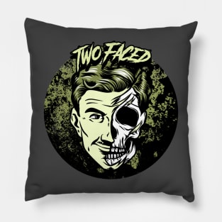 Two Faced Graphic Pillow