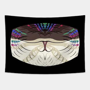 New World Burrowing Python Mask Tapestry