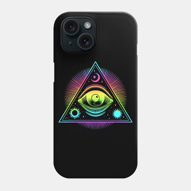 All Seeing Eye Illuminati Phone Case by OccultOmaStore