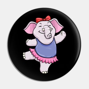 Elephant as Ballerina with Skirt Pin