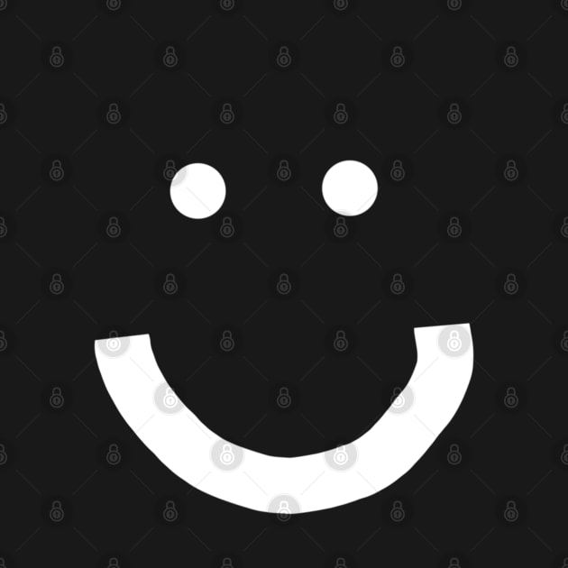 Express Yourself Minimal Happy Smiley Face by ellenhenryart