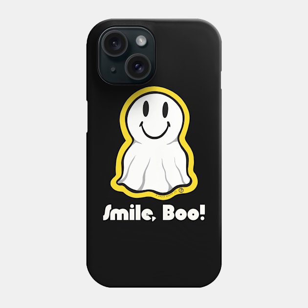 Smiley Boo Phone Case by Art from the Blue Room