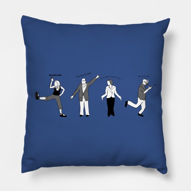 Chicken Dance Pillow by valifullerquinn