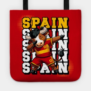 Dabbing Bull - Spain Football Fan Tee Design Tote