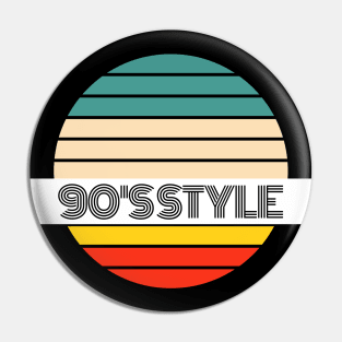 Retro 90’s Style Fashion and Decor (BLACK Text) Pin