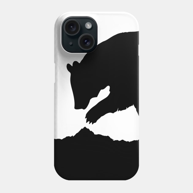 Bear Design - Bear Lover Gift - Papa Bear Mama Bear Baby Bear Little Bear Minimalist Phone Case by ballhard