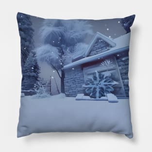 Christmas Snowing Pillow