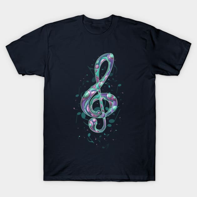 Treble Clef - Music - T-Shirt