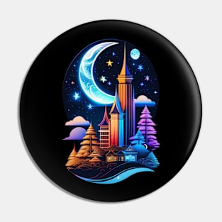 Village Art Pin