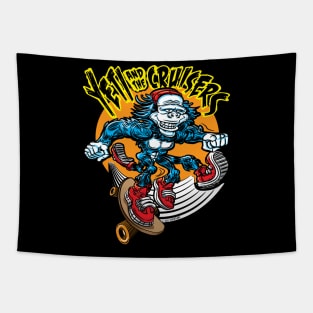 Yeti and the Cruisers Skateboarder Tapestry