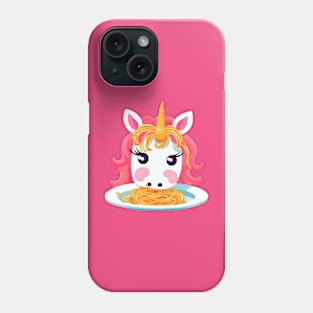 Yummy Yummy Spaghetti Unicorn Phone Case