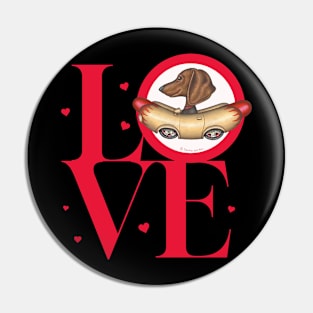 Dachshund Love Pin