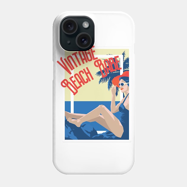 Vintage Beach Babe Phone Case by shipwrecked2020