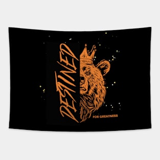 Destined For Greatness (Orange) Tapestry