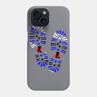 Bootblack Pride bootprint Phone Case