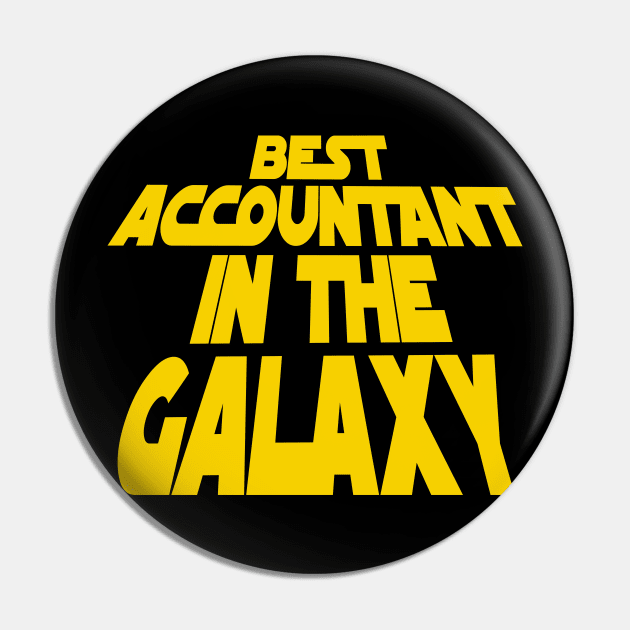 Best Accountant in the Galaxy Pin by MBK