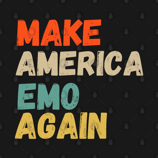 MAKE AMERICA EMO AGAIN Funny Goth US Gift Idea by ChestifyDesigns