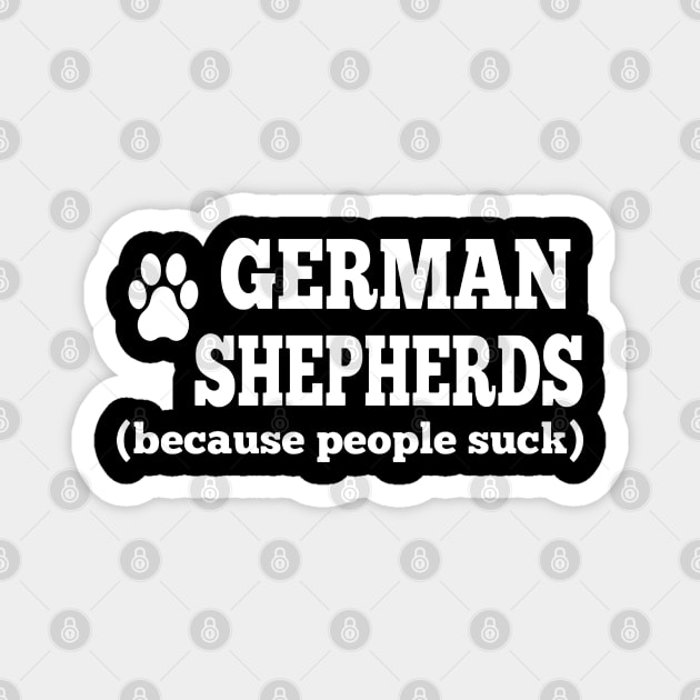 German Shepherds Love Magnet by QUYNH SOCIU