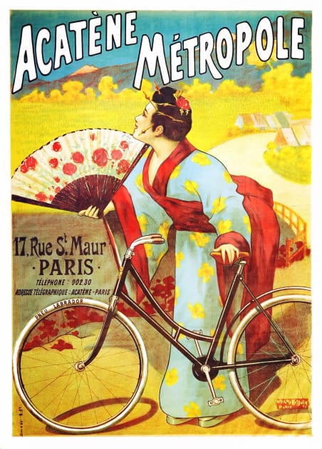 Acatene Metropole Bicycle Poster Kids T-Shirt by mike11209