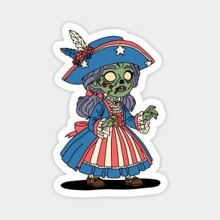 4th of July Zombie Magnet