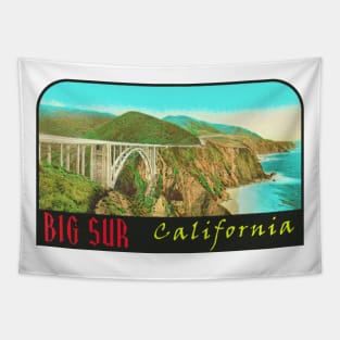 Big Sur California Vintage Tapestry