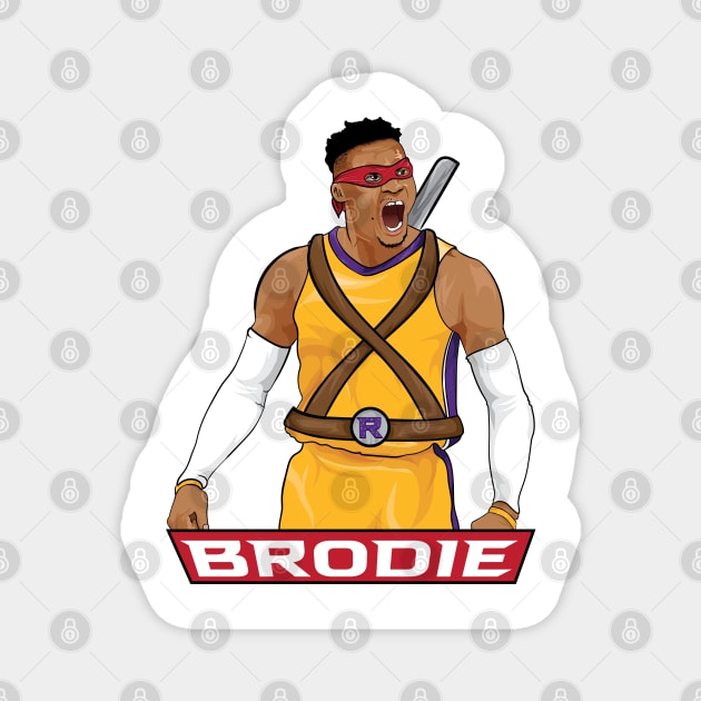 Russell Westbrook Ninja Turtle Magnet by WalkDesigns