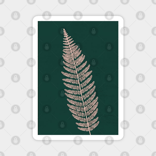 Fern, Botanical, Nordic, Scandinavian, Wall Art 2 Magnet by Colorable